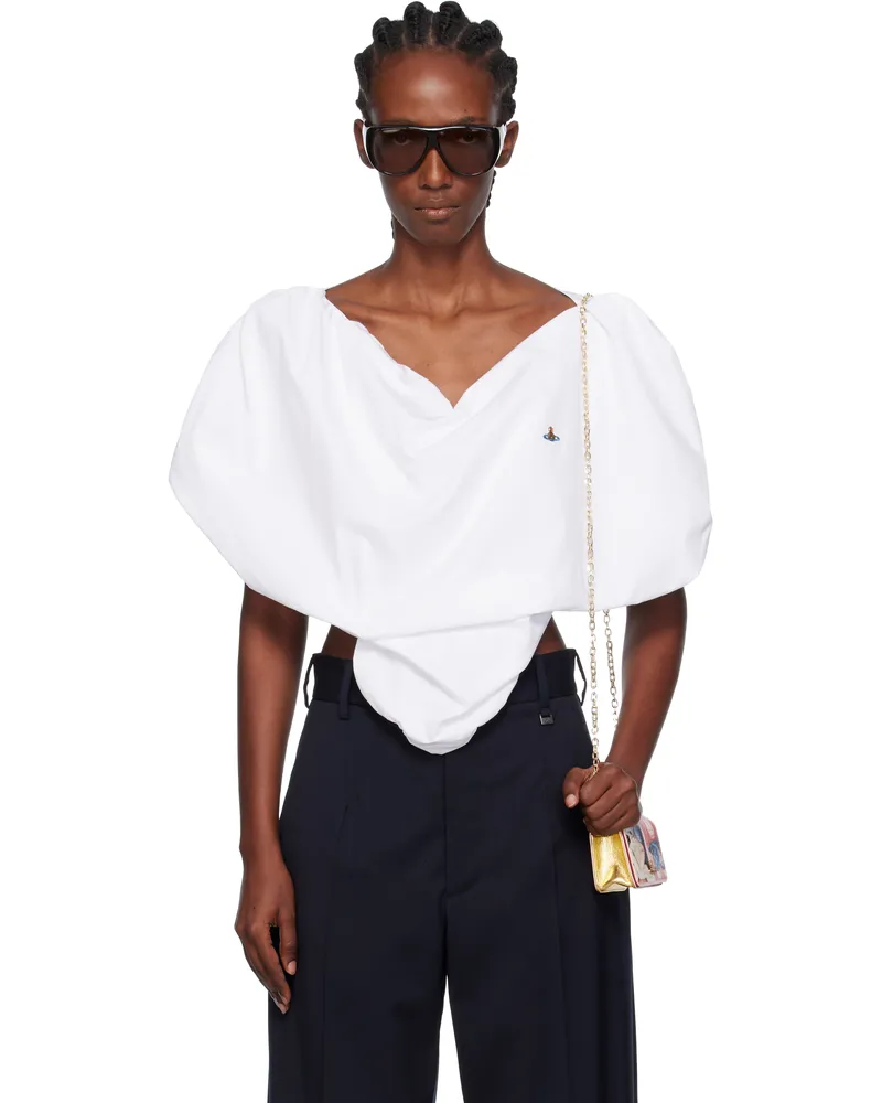 Vivienne Westwood White Heart Blouse A401