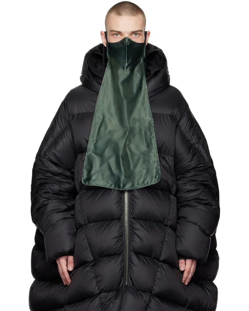 Rick Owens Green Long Face Mask 65