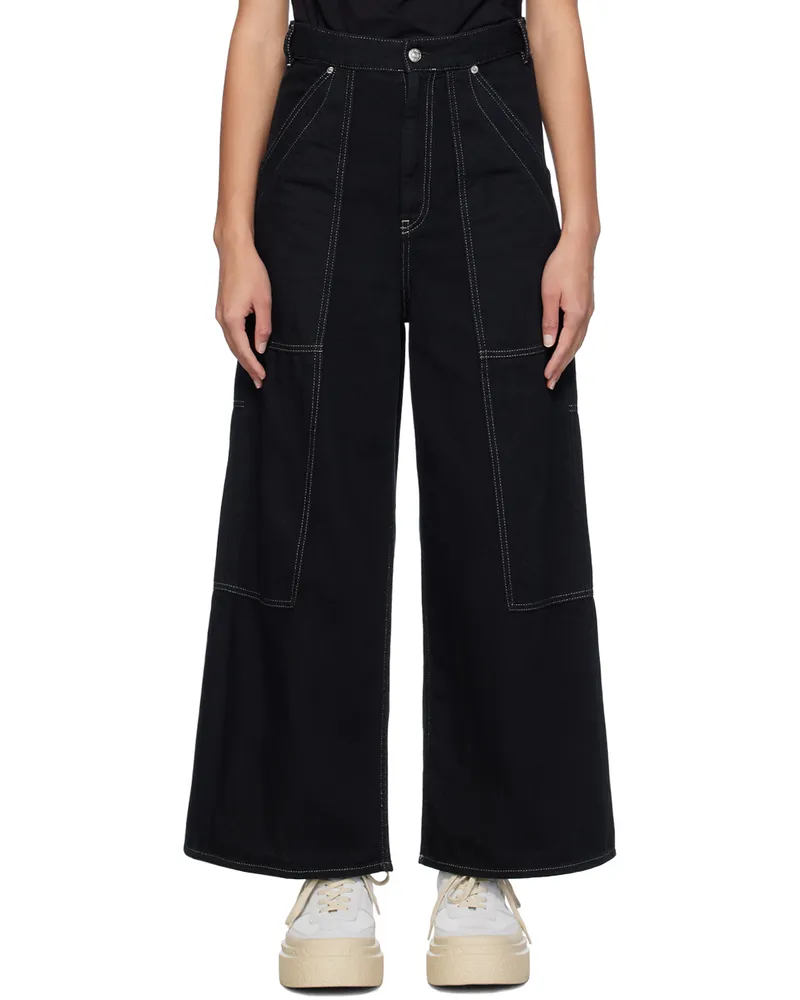 Maison Margiela Black Paneled Jeans 900