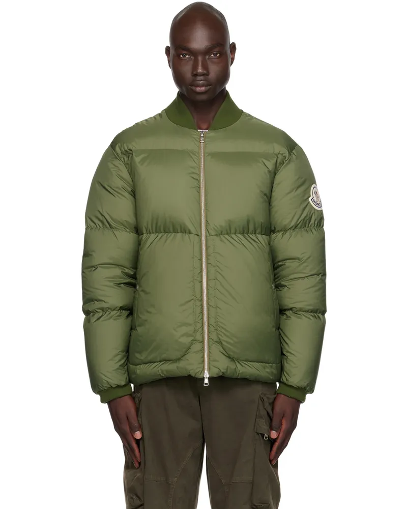 Moncler Green Diya Down Bomber Jacket Light