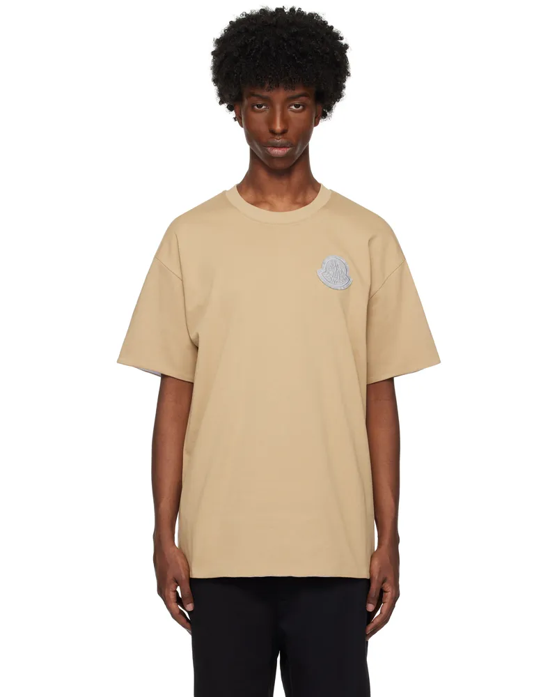 Moncler Beige Logo Reversible T-shirt F29