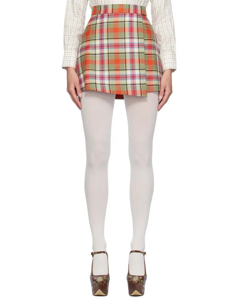 Vivienne Westwood Multicolor Cut Off Miniskirt M209