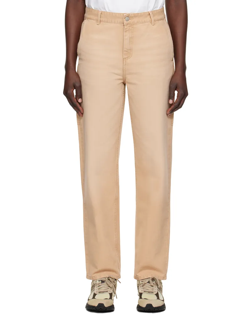 Carhartt WIP Beige Pierce Straight Trousers Stone