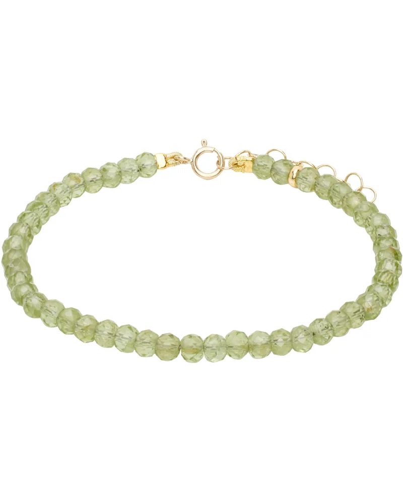 JIA JIA Green Birthstone August Peridot Bracelet 14k