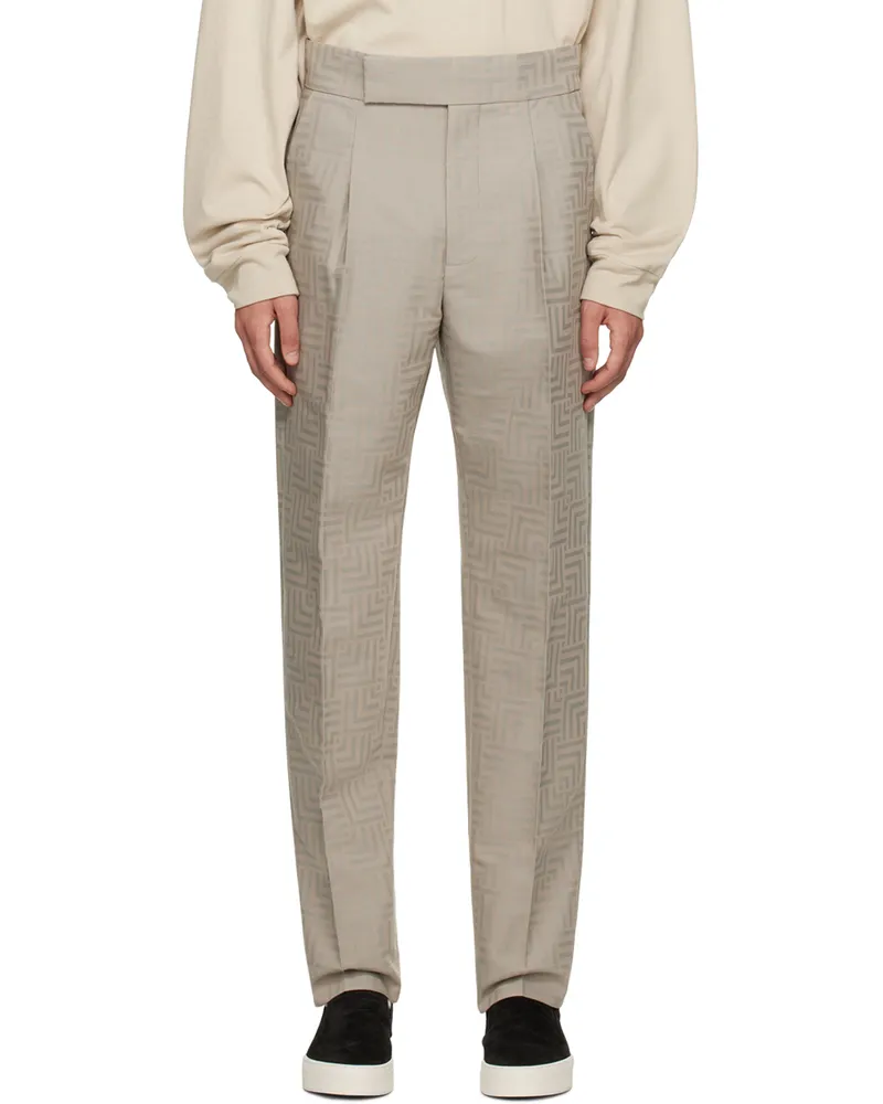 Fear of God Taupe Tapered Trousers Dove