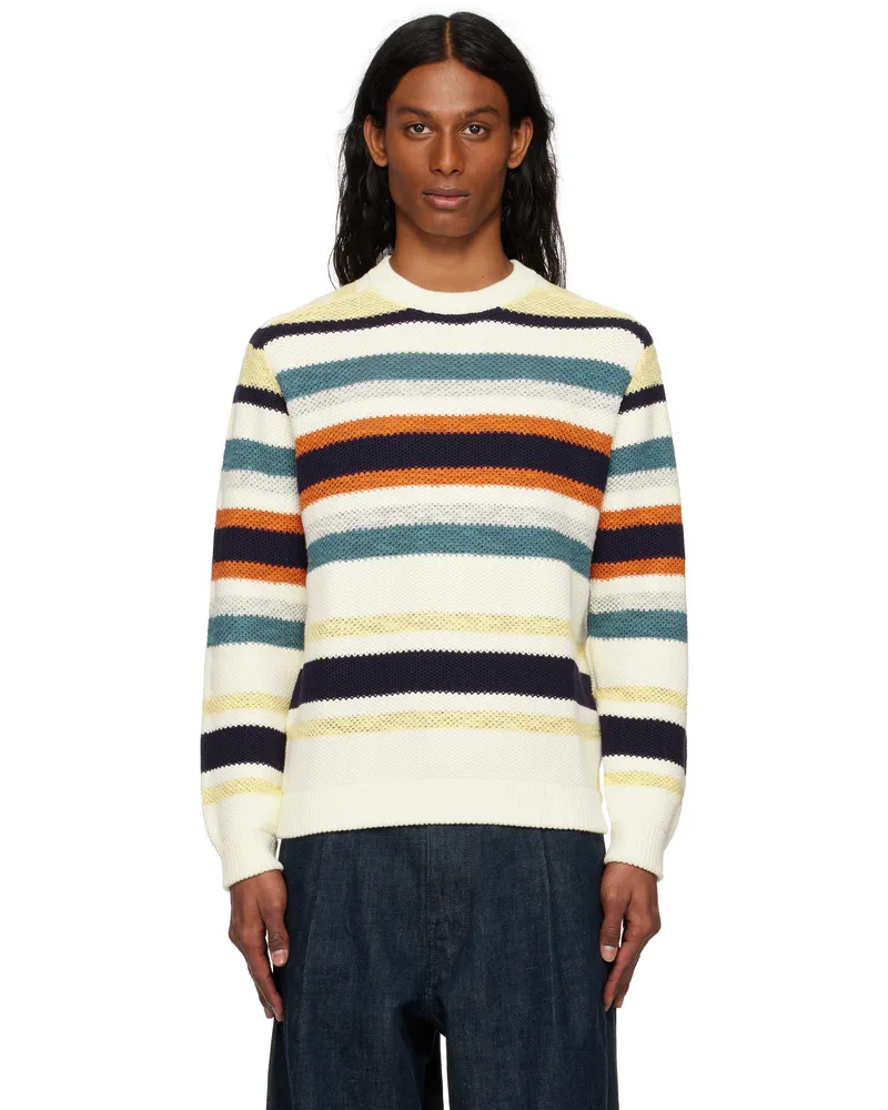 Kitsuné Multicolor Comfort Striped Sweater 0246