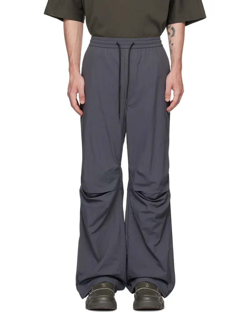JUUN.J Gray Tuck Trousers 3