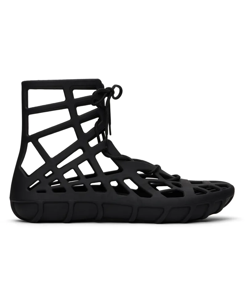 Bottega Veneta Black Atlas Sandals Black