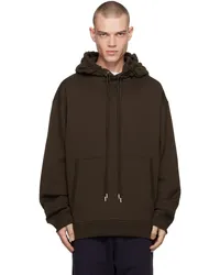 Dries van Noten Brown Loose Fit Hoodie Choco