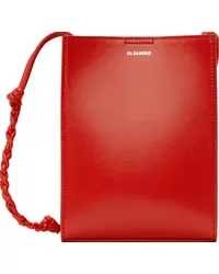 Jil Sander Red Tangle Small Bag Poppy