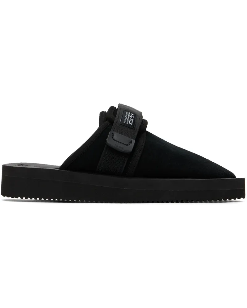 SUICOKE Black ZAVO-Cab Slippers Black