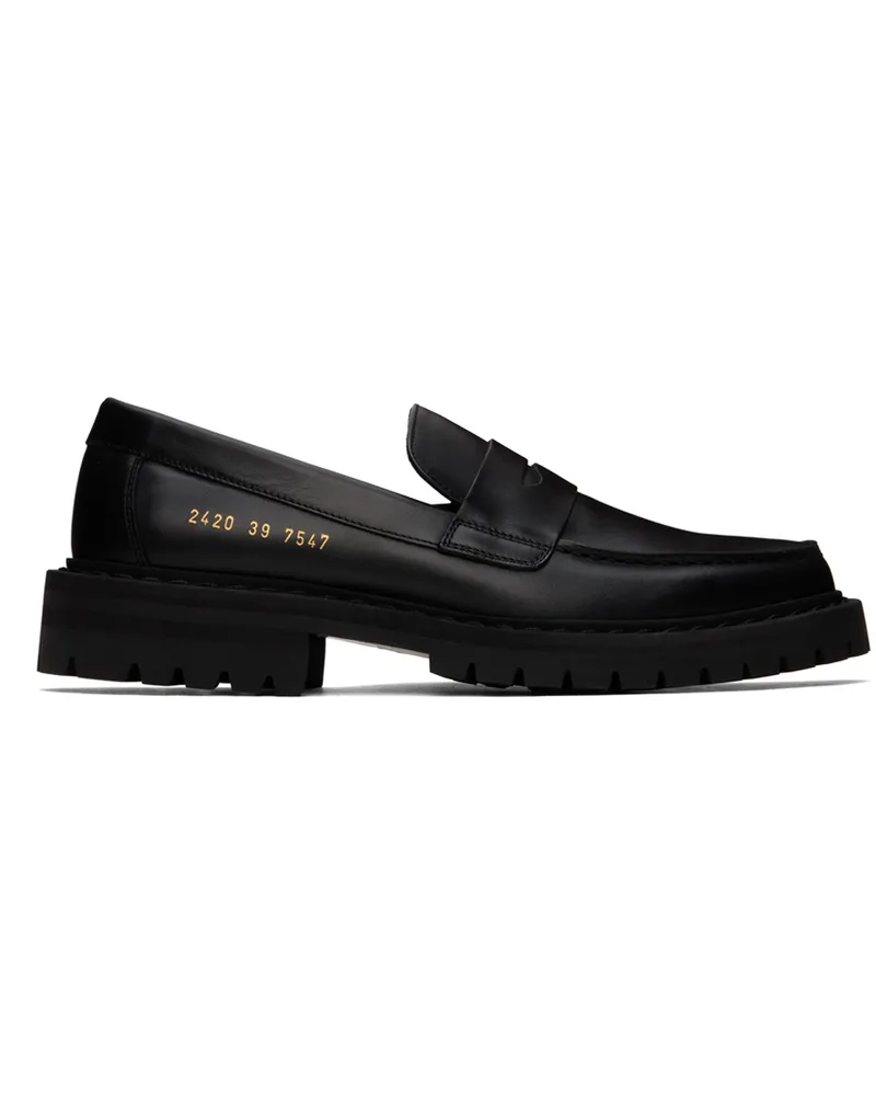 Common Projects Black Chunk Sole Loafers 7547