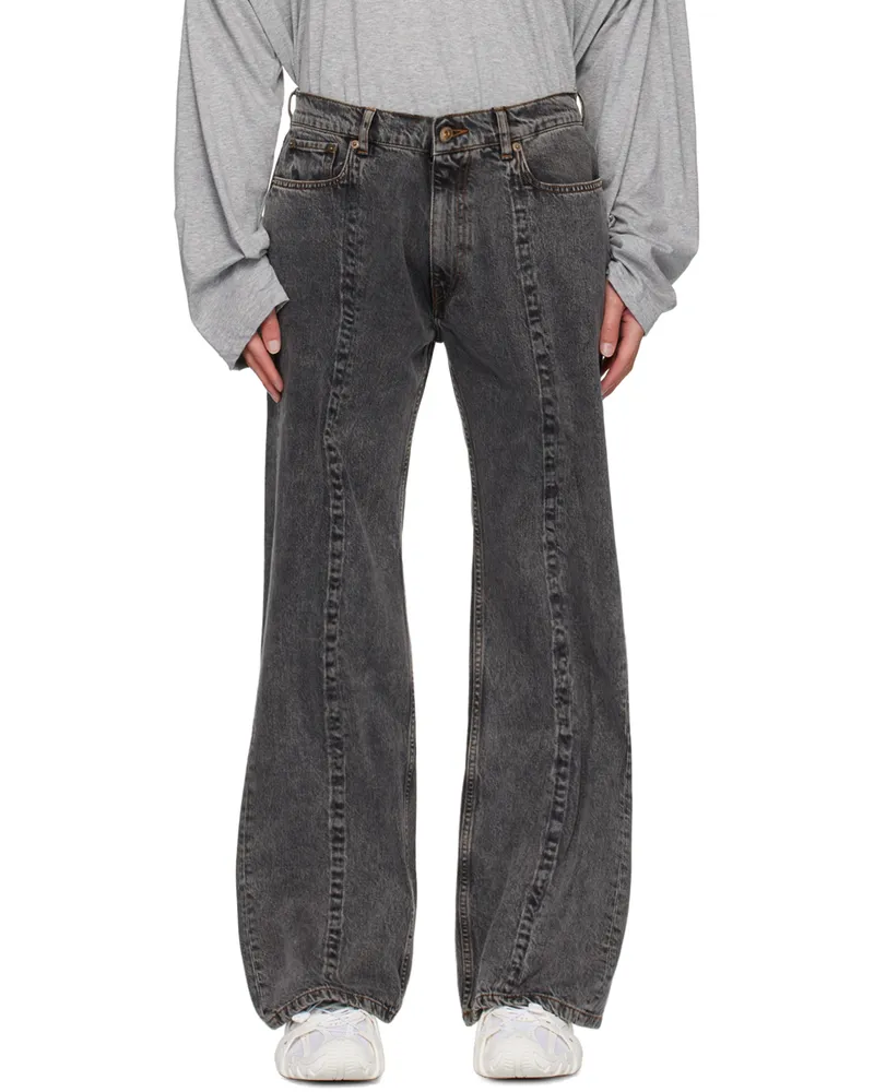 Y/PROJECT Black Wire Jeans Evergreen