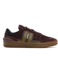 Lanvin Burgundy Clay Mesh Sneakers Burgundy