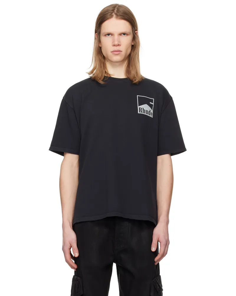RHUDE Black Chevron T-shirt Vtg