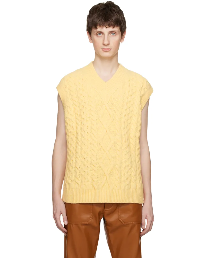 Nanushka Yellow Doan Vest Pale