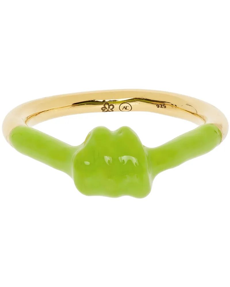 Marshall Columbia SSENSE Exclusive Green Alan Crocetti Edition Knot Ring Green