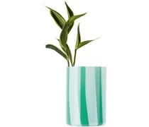 Blue & Green Murano Glass Vase