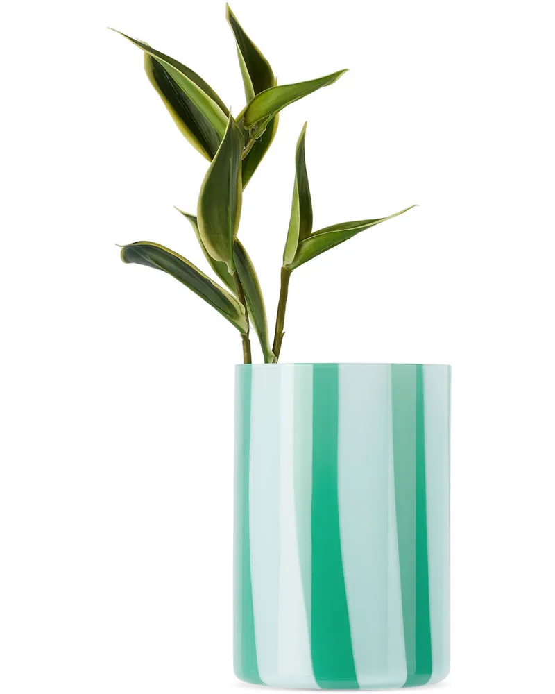 Blue & Green Murano Glass Vase