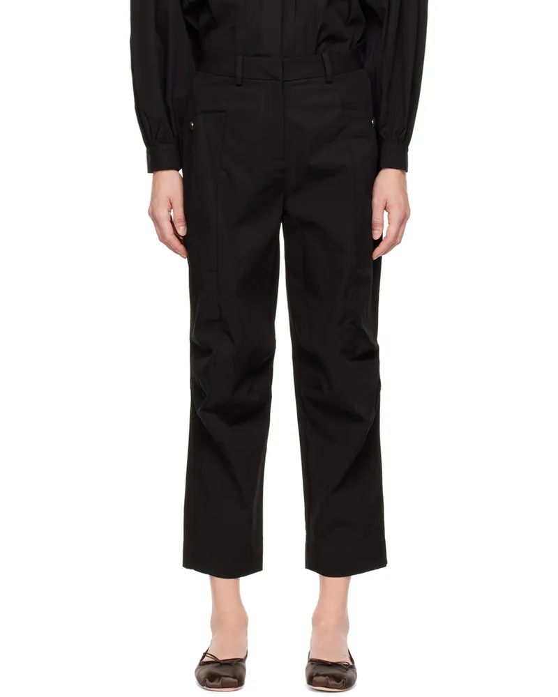 Co Black Patch Pocket Trousers 001