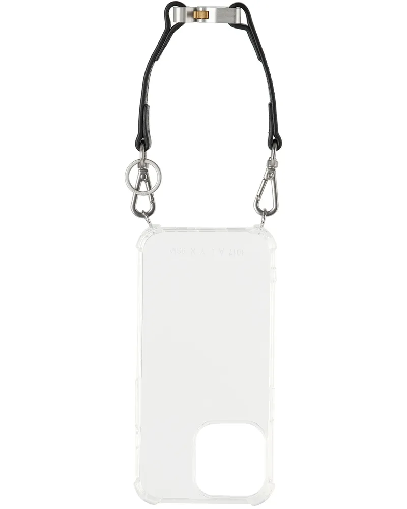 1017 ALYX 9SM Black Small Buckle Bracelet iPhone 13 Pro Case Trasparent