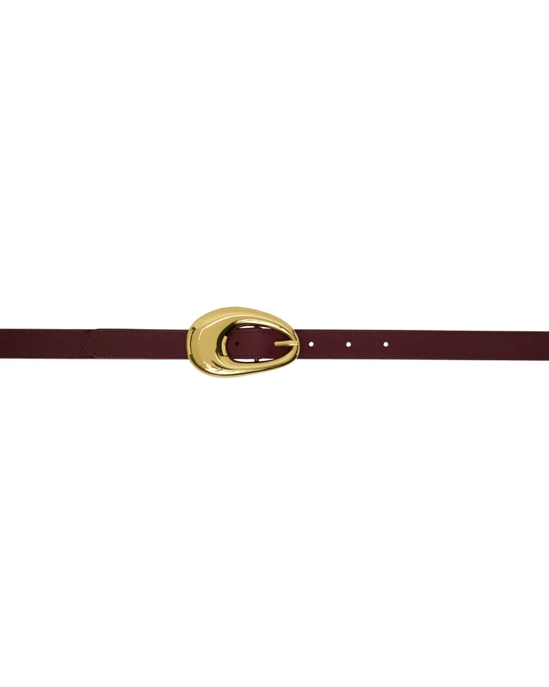 Bottega Veneta Burgundy Drop Belt 2250