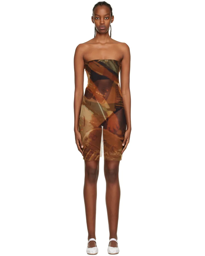 ELLISS Yellow Anti Gravity Minidress Anti