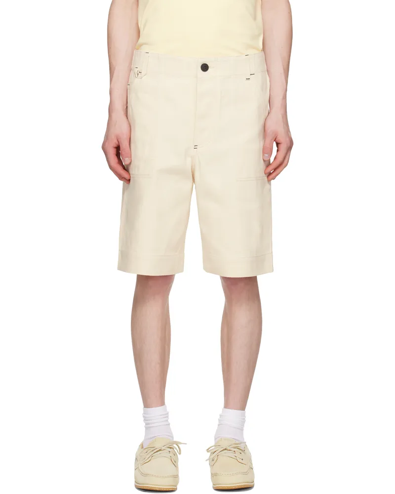 Jacquemus Beige La Croisière 'The de-Nîmes' Denim Shorts 110