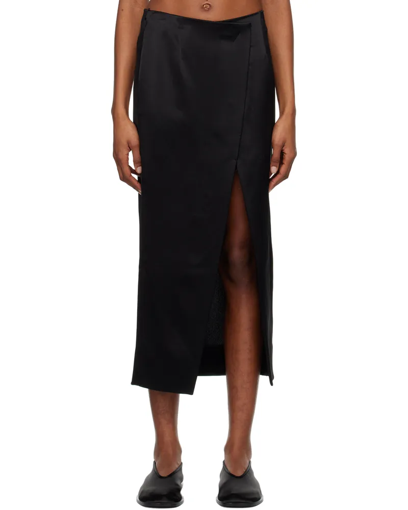 TOVE Black Viola Midi Skirt Black