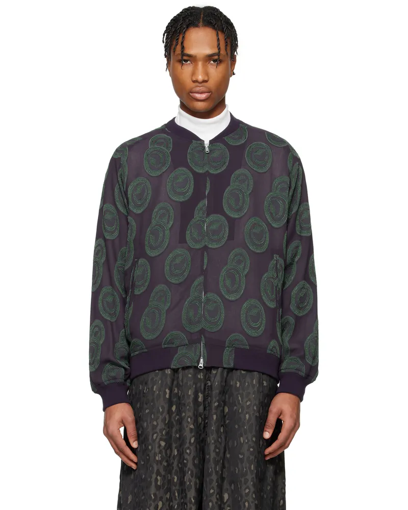 NEEDLES Purple BB Bomber Jacket A-purple