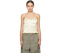 Off-White Crinkled Camisole