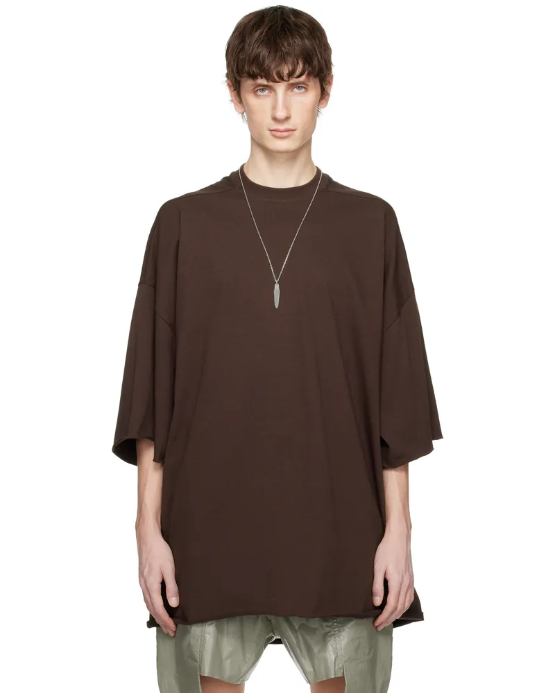 Rick Owens Brown Hollywood Tommy T-shirt 14