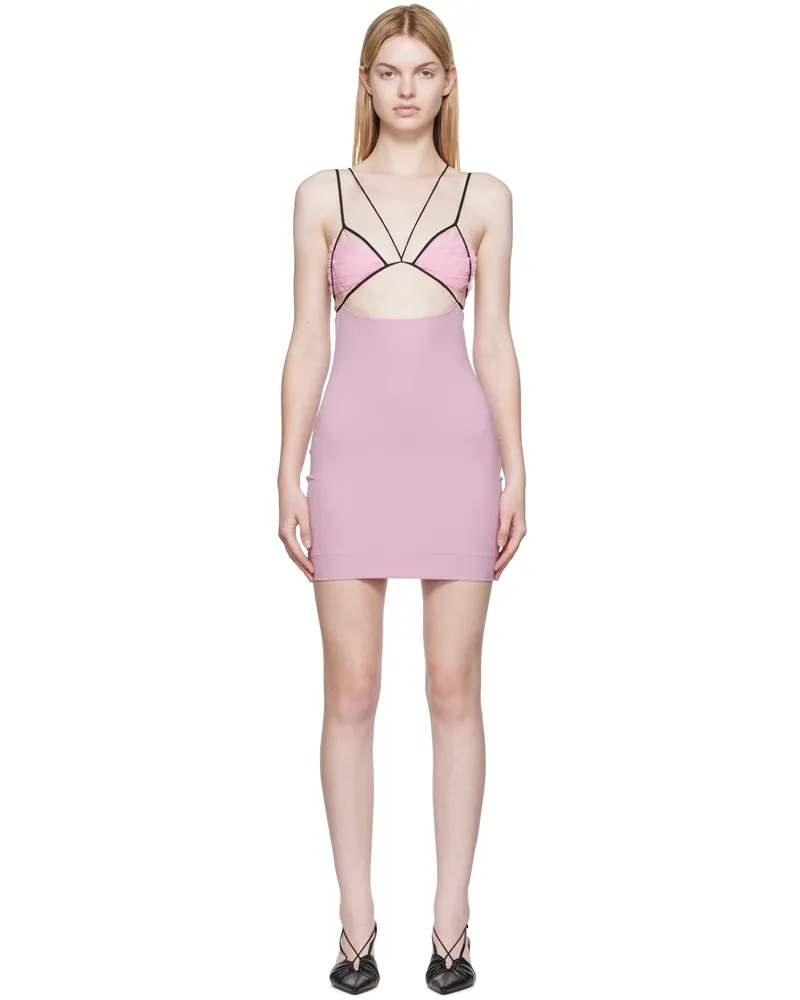 Nensi Dojaka SSENSE Exclusive Pink Minidress 1