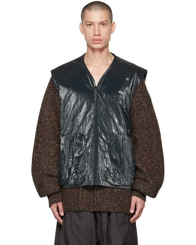 A. A. Spectrum Black & Brown Kardiel Cardigan Set Void