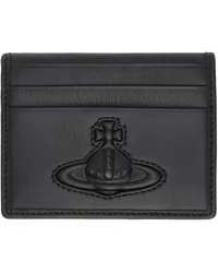 Vivienne Westwood Black Injected Orb Card Holder Aw24-n401