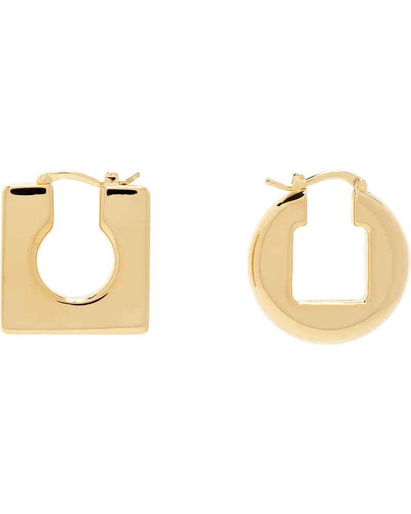Jacquemus Gold 'Les créoles Rond Carré' Earrings 270