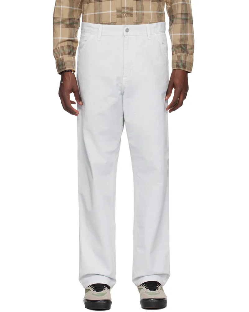 Carhartt WIP Gray Single Knee Trousers 1ye