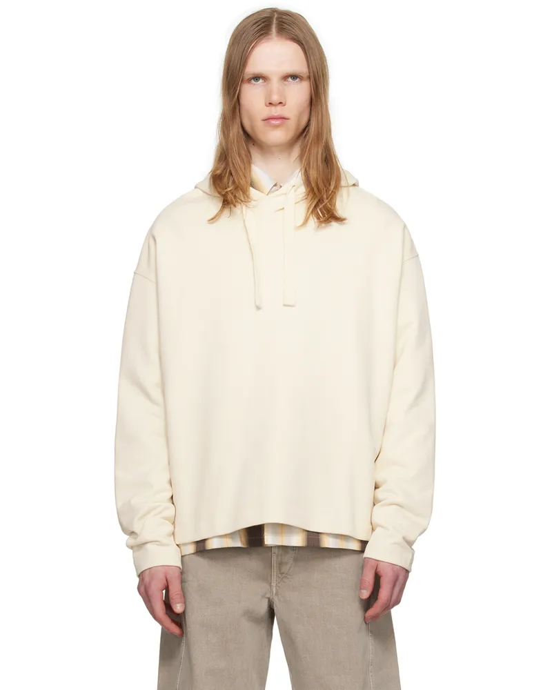 Christophe Lemaire Off-White Minimal Hoodie Bgmastic