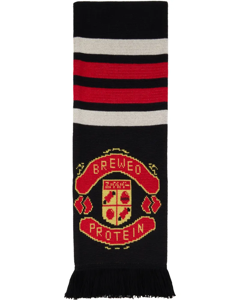 Doublet Black 'Team Spiber' Football Scarf Black