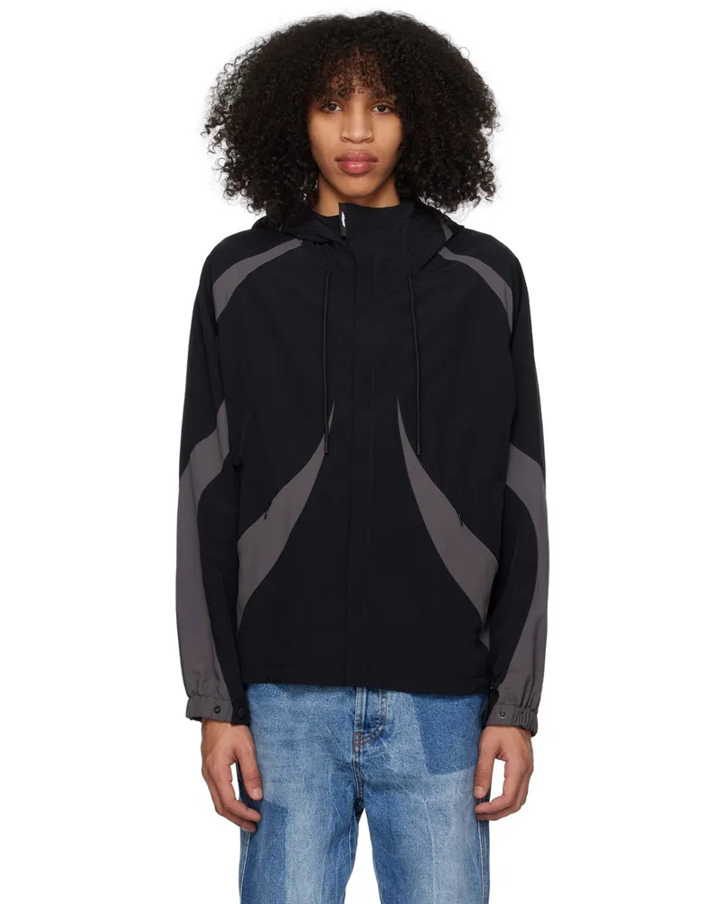 MSGM Black Paneled Jacket 99