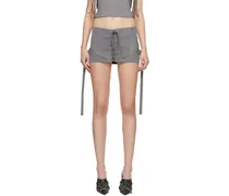 Gray Lethal Miniskirt