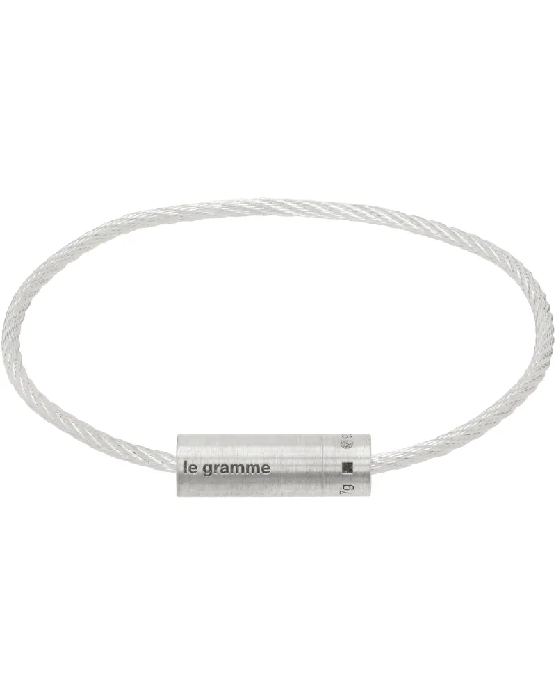 Le Gramme Silver Cable 'Le 7g' Bracelet Silver