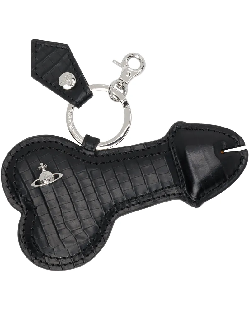 Vivienne Westwood Black Bell End Keychain Aw25-black