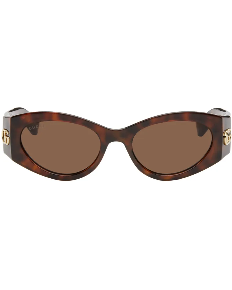 Gucci Brown Cat-Eye Sunglasses 002