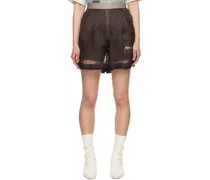 Brown Layered Shorts