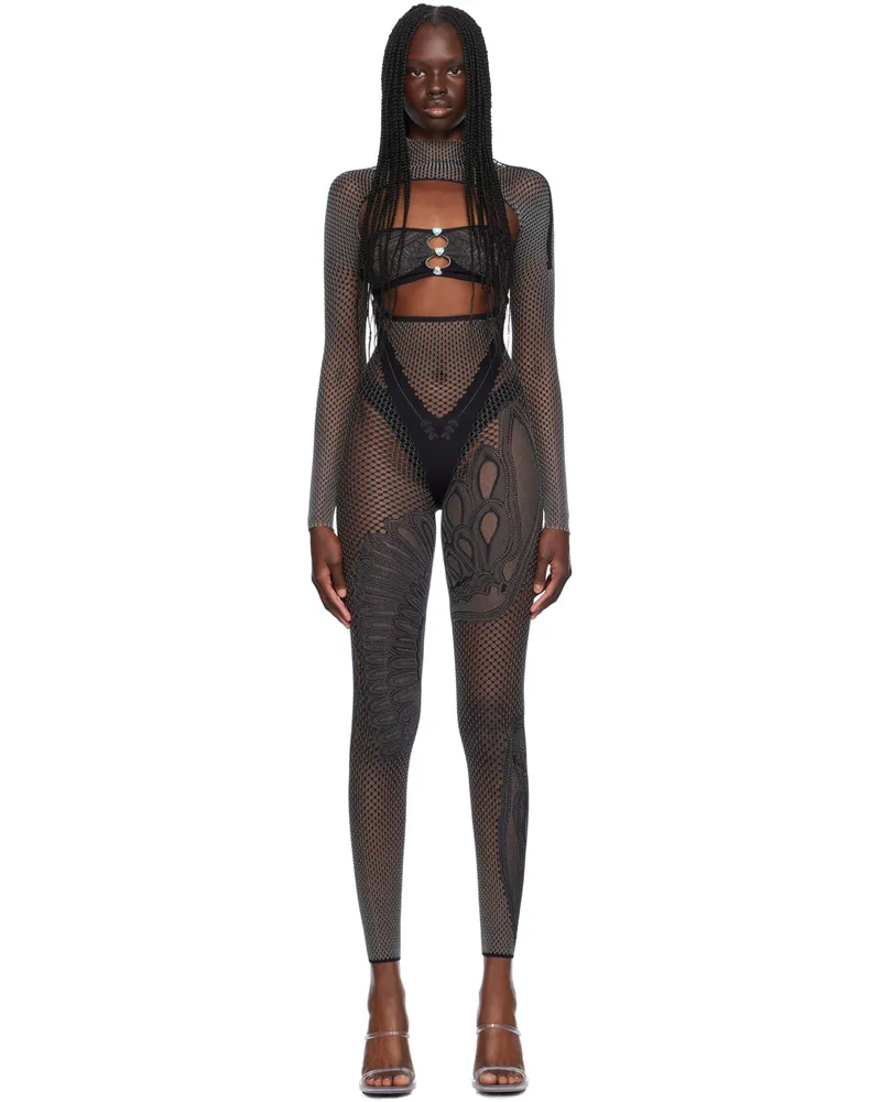 Poster Girl Black Risque Jumpsuit Black