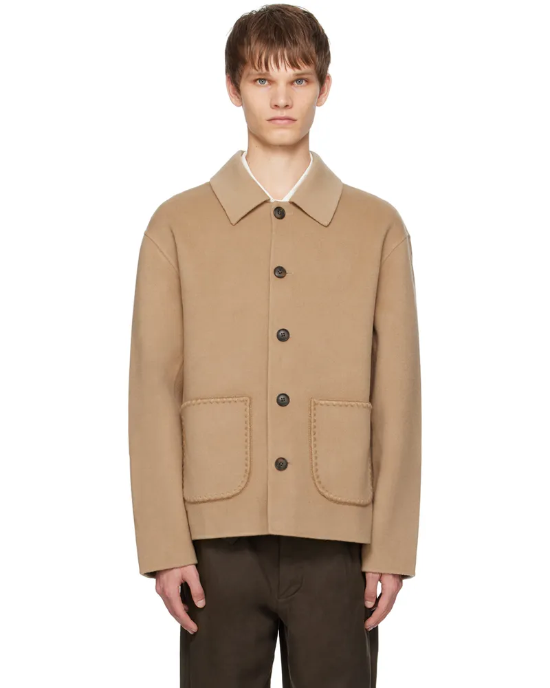 COMMAS Beige Wool Jacket Beige