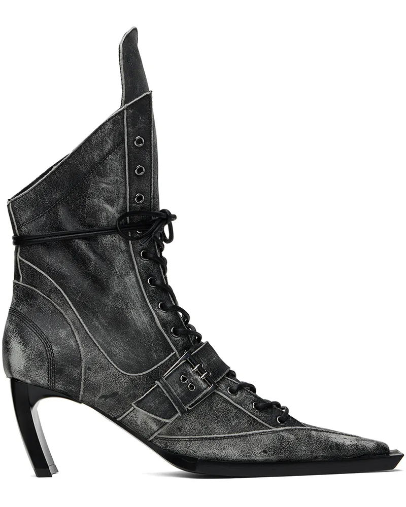 Charlotte Knowles Black XSerpent Boots Moto