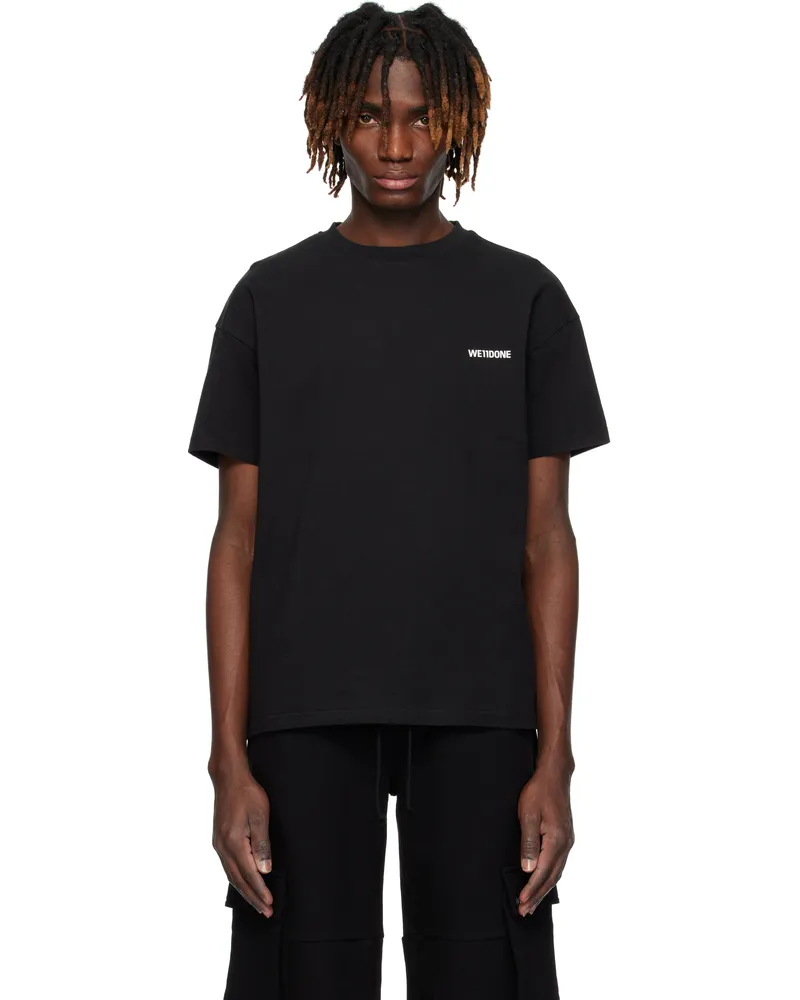 WE 11 DONE Black Mini Logo T-shirt Black