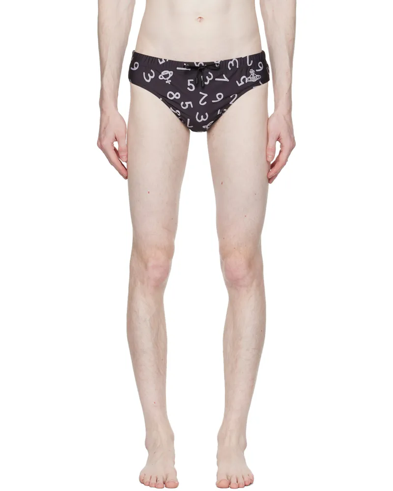 Vivienne Westwood Black Low Cut Swim Briefs N401